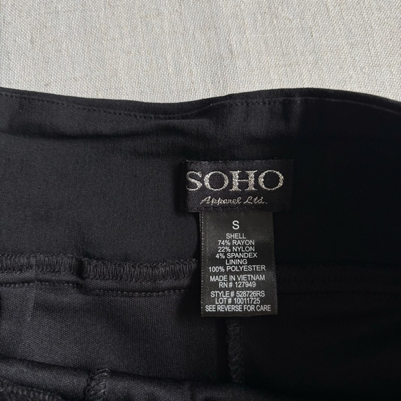 Soho Black Skort Women’s Size S Stretch - Picture 2 of 8